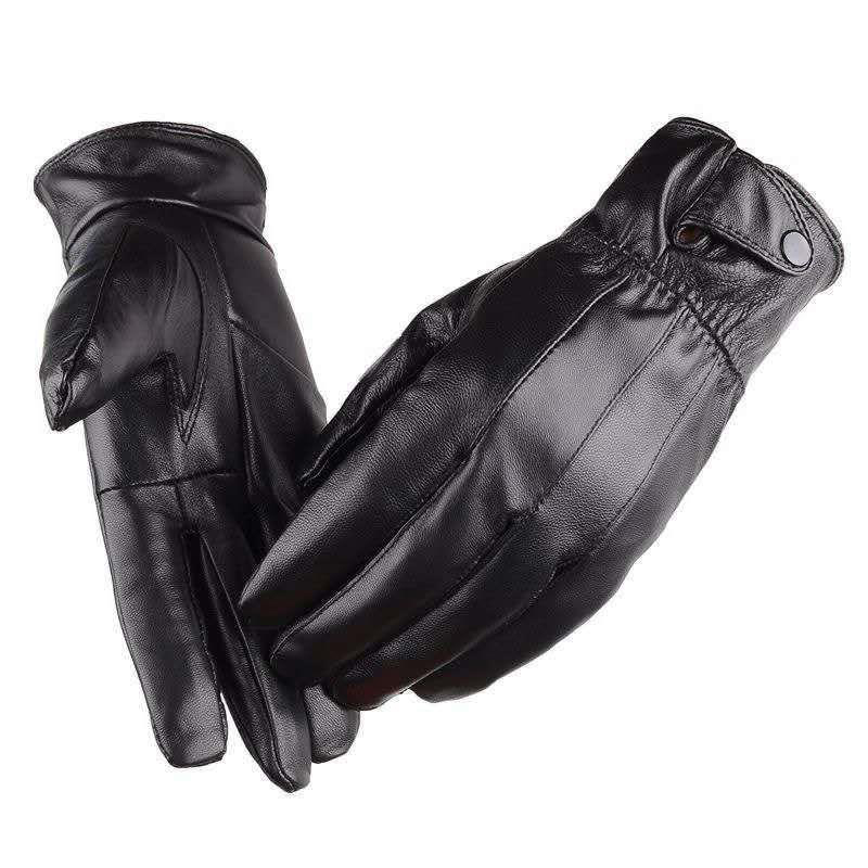 1pair Men's PU Leather Winter  - Leather Driving Glove incelemesi ve fiyatı