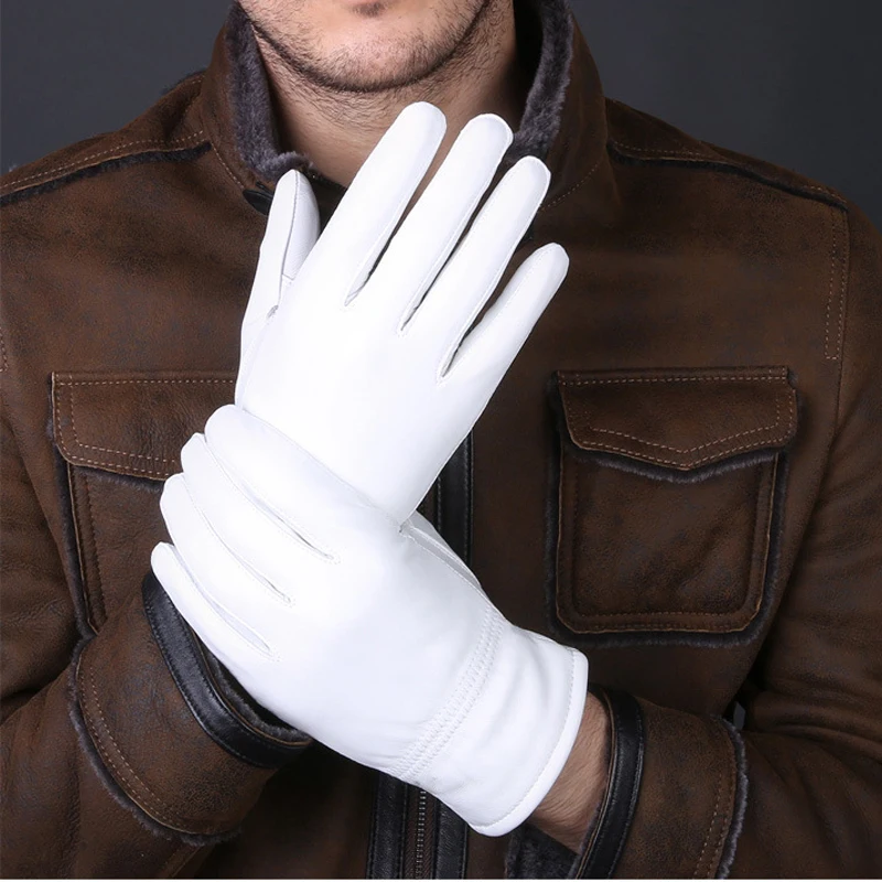 2025 Winter Genuine Leather Wh - Leather Driving Glove incelemesi ve fiyatı