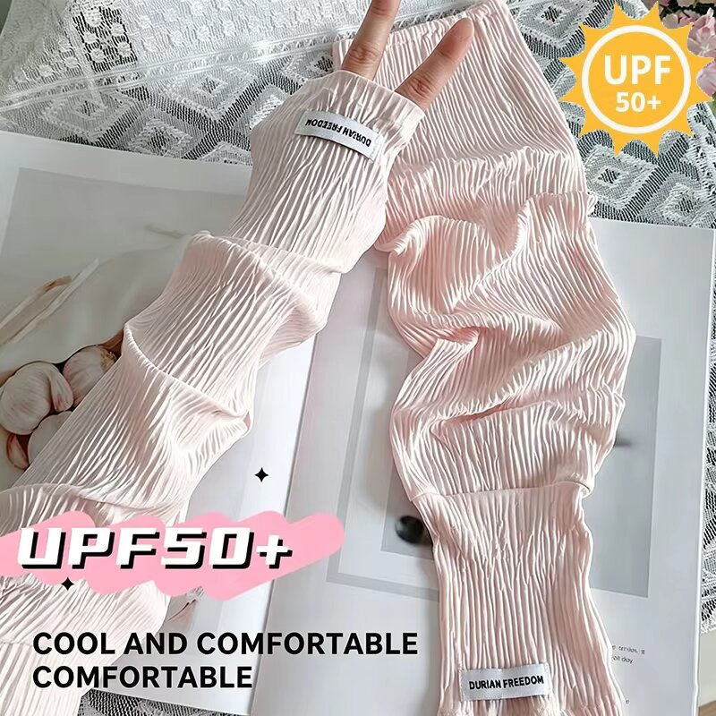 Summer Loose Ice Silk Uv Prote - Fingerless Glove Knit incelemesi ve fiyatı