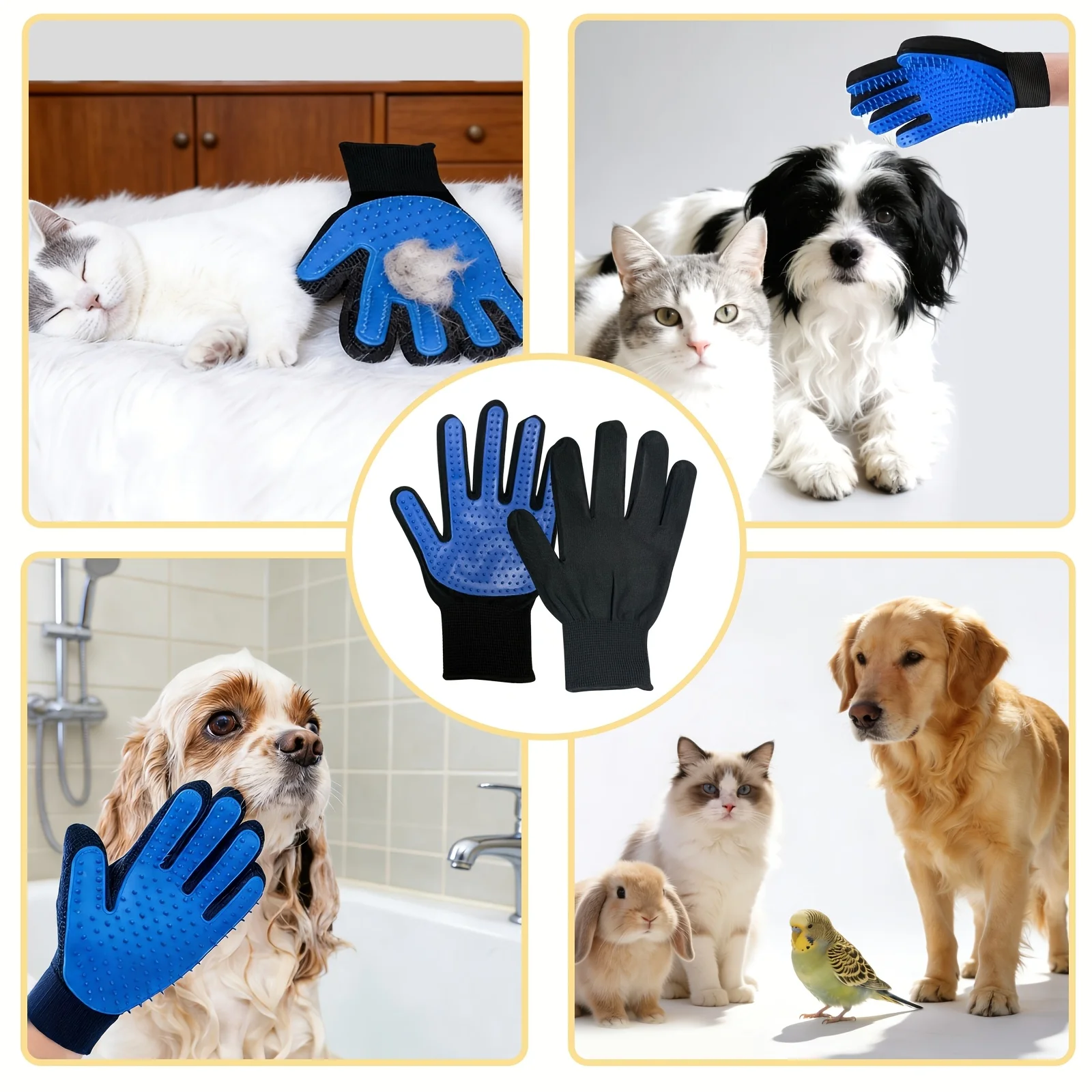 Pet Gloves Cat Grooming Gloves - Rubber Glove Cleaning incelemesi ve fiyatı
