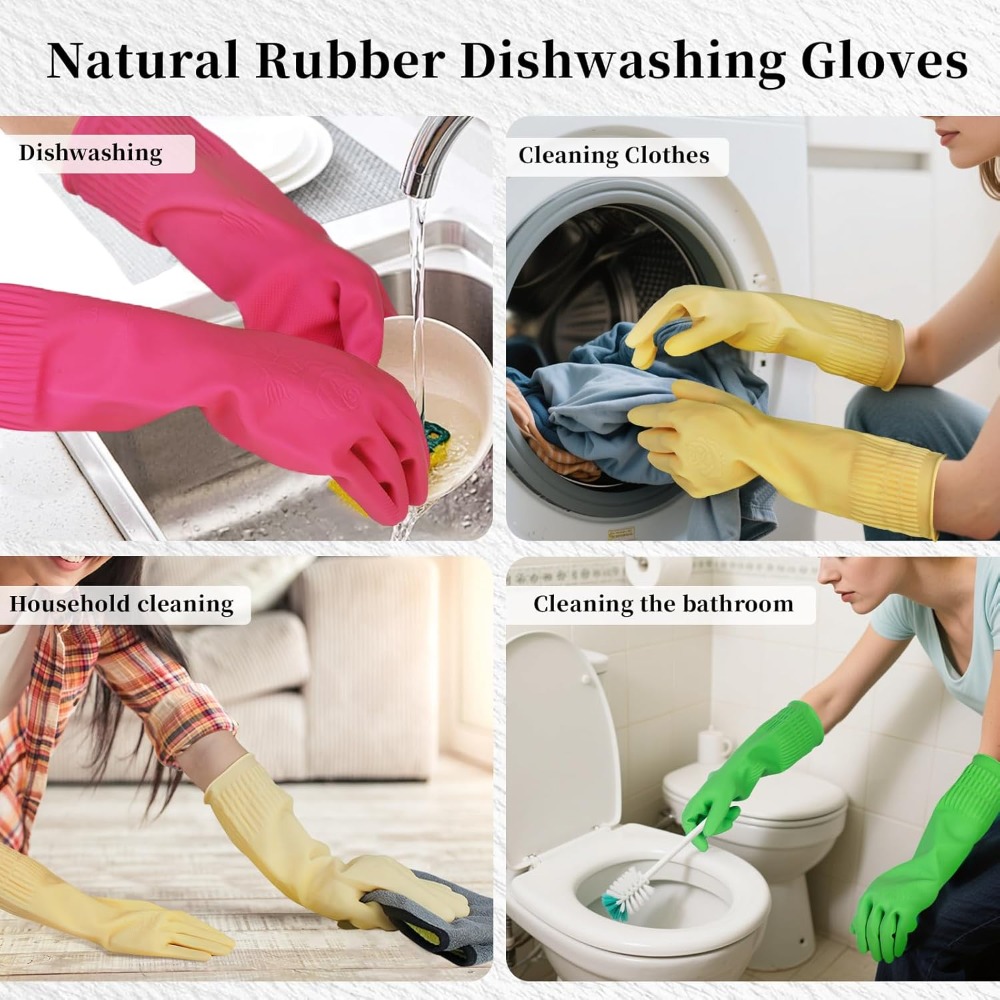15-Inch Reusable Rubber Gloves - Rubber Glove Cleaning incelemesi ve fiyatı