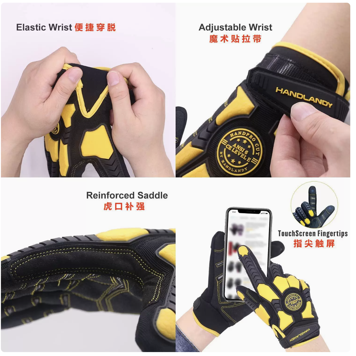 Heavy Duty Work Gloves, Cut 6  - Work Glove Impact incelemesi ve fiyatı