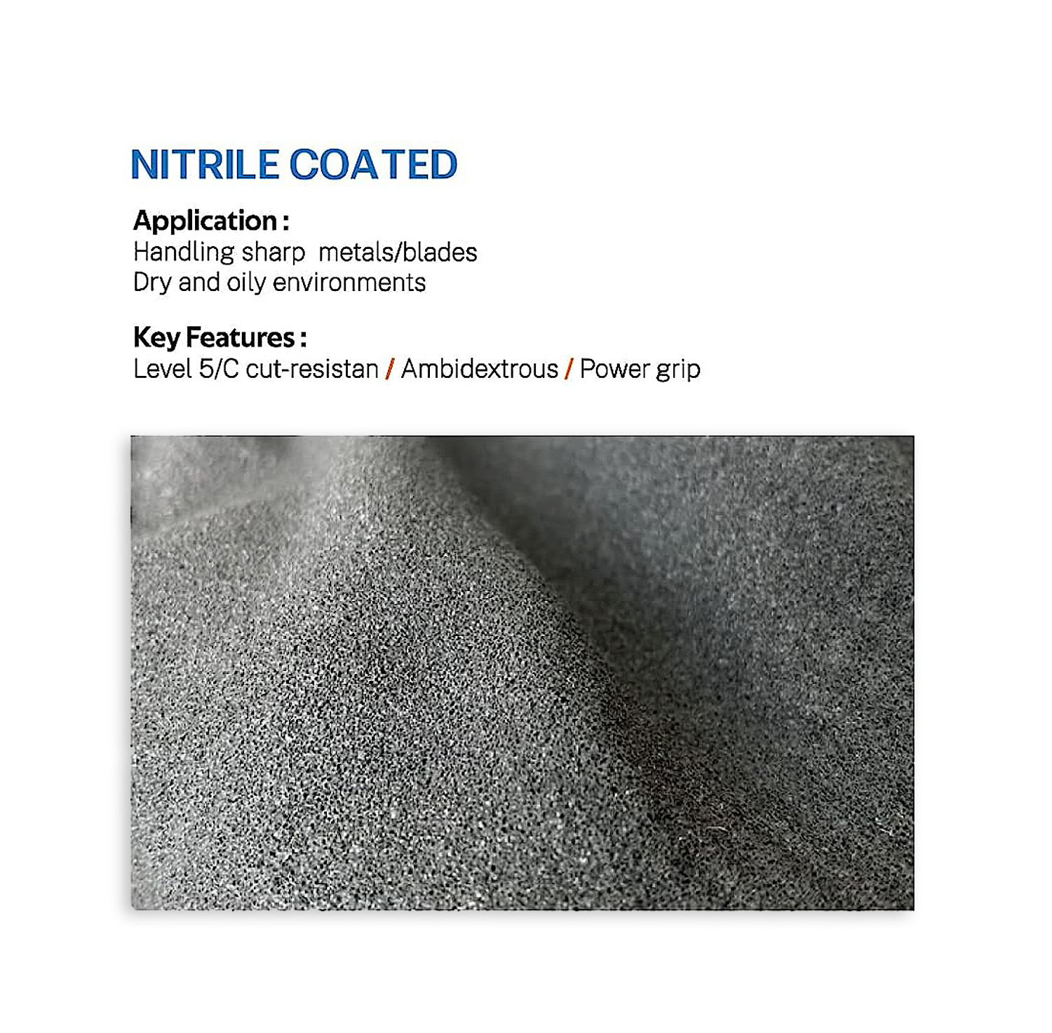 1/3Pair, Level 5Cut-Resistant  - Nitrile Mechanic Glove incelemesi ve fiyatı