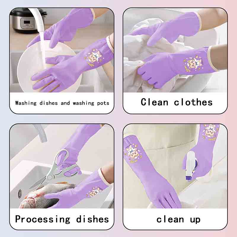 1 pair of household cleaning a - Dish Glove Rubber incelemesi ve fiyatı