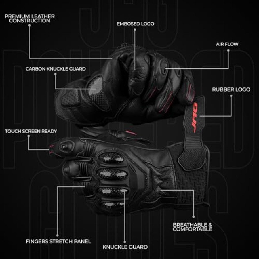 Leather Motorcycle Gloves for  - Motorcycle Glove Knuckle incelemesi ve fiyatı