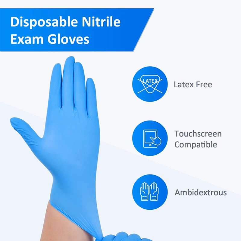 100PCS Blue Nitrile Disposable - Nitrile Mechanic Glove incelemesi ve fiyatı