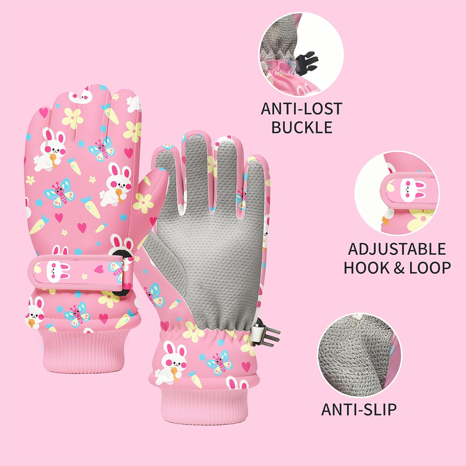 Kids Winter Snow Gloves, Water - Winter Glove Insulated incelemesi ve fiyatı