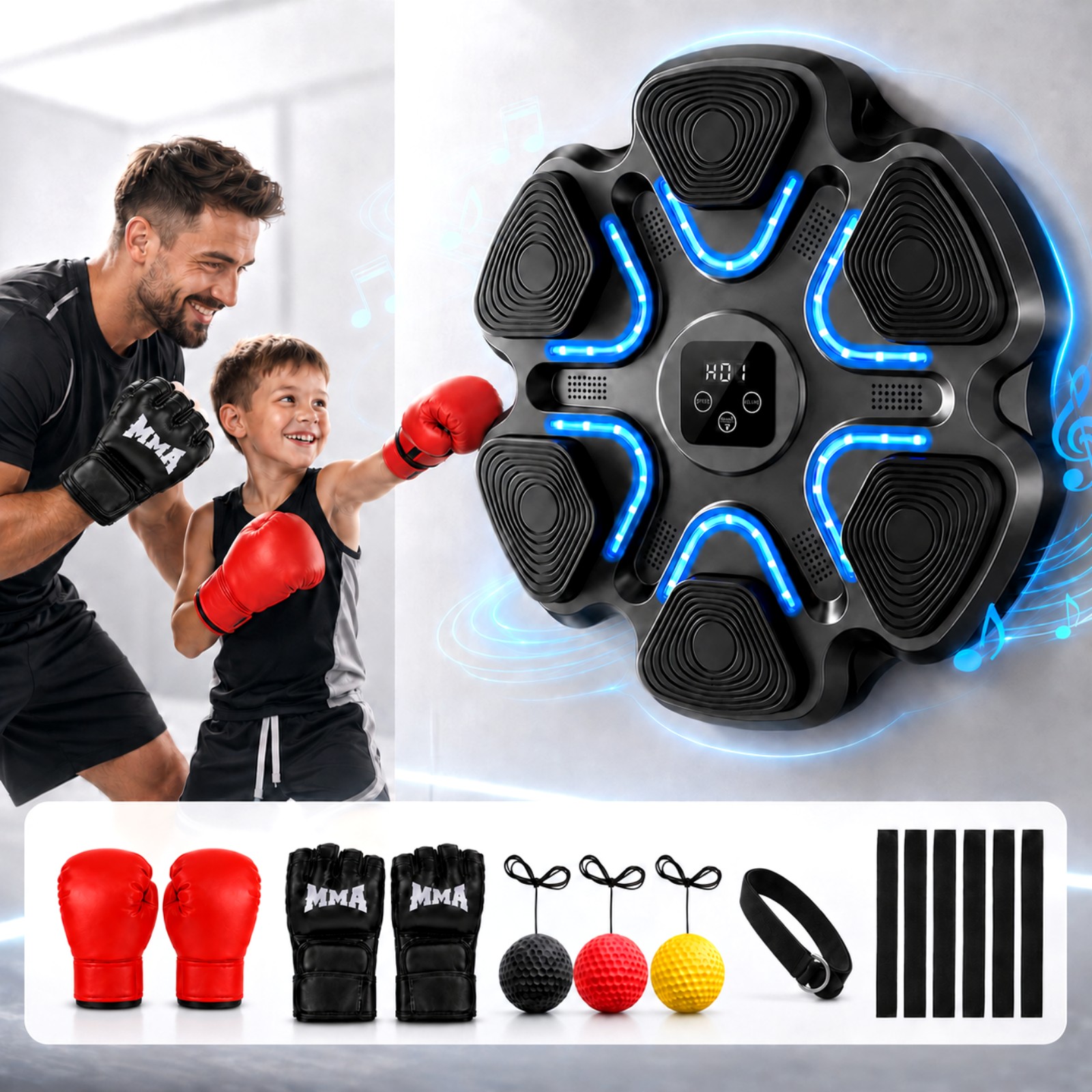 Music Boxing Machine Kids Adul - Workout Glove Gym incelemesi ve fiyatı