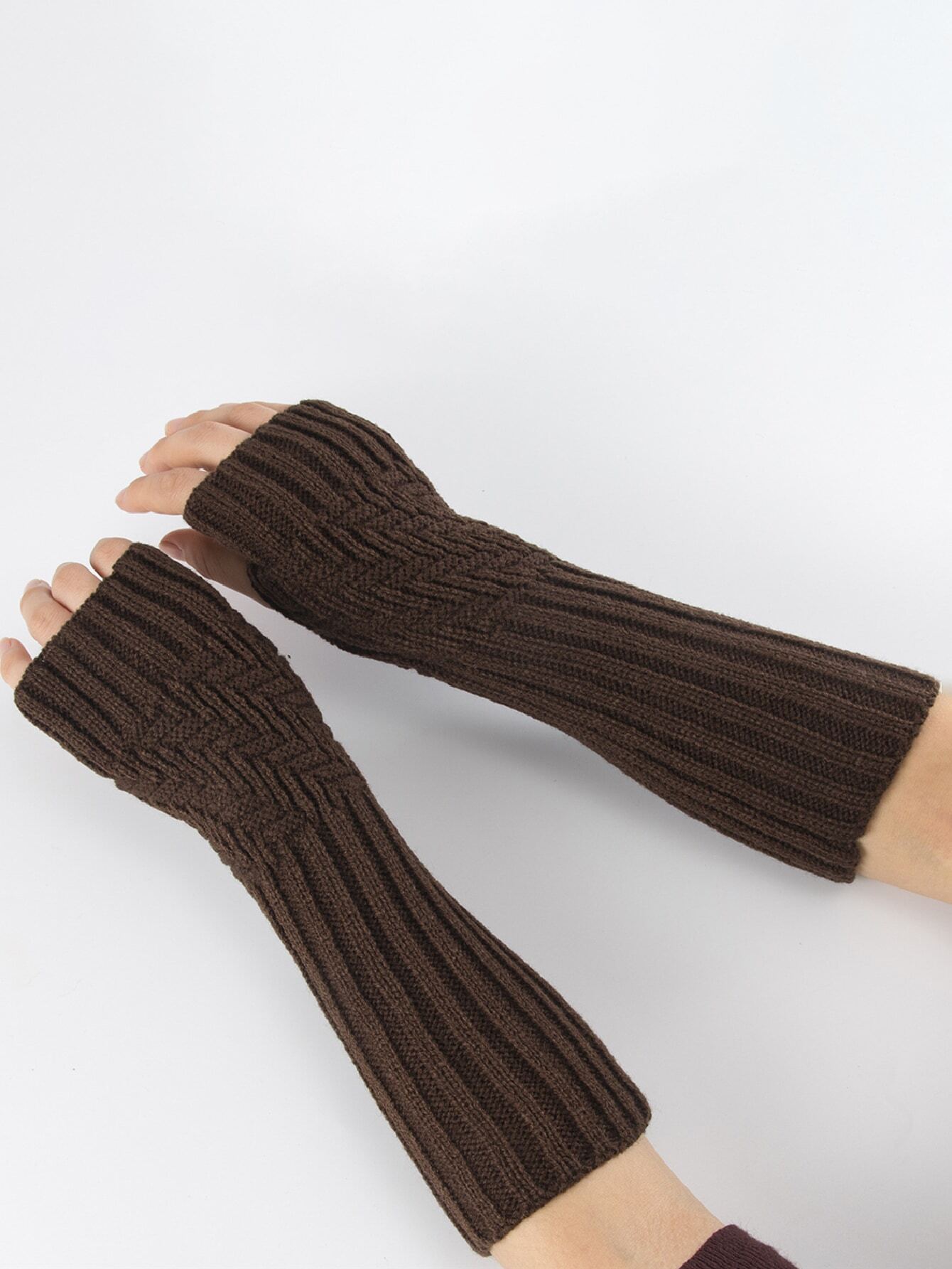 ROMWE Fairycore Solid Fingerle - Fingerless Glove Knit incelemesi ve fiyatı
