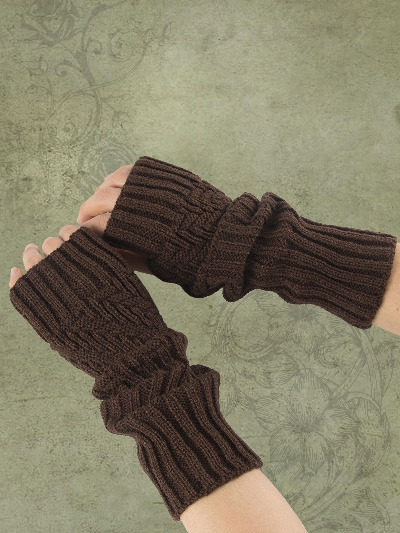 ROMWE Fairycore Solid Fingerle - Fingerless Glove Knit incelemesi ve fiyatı