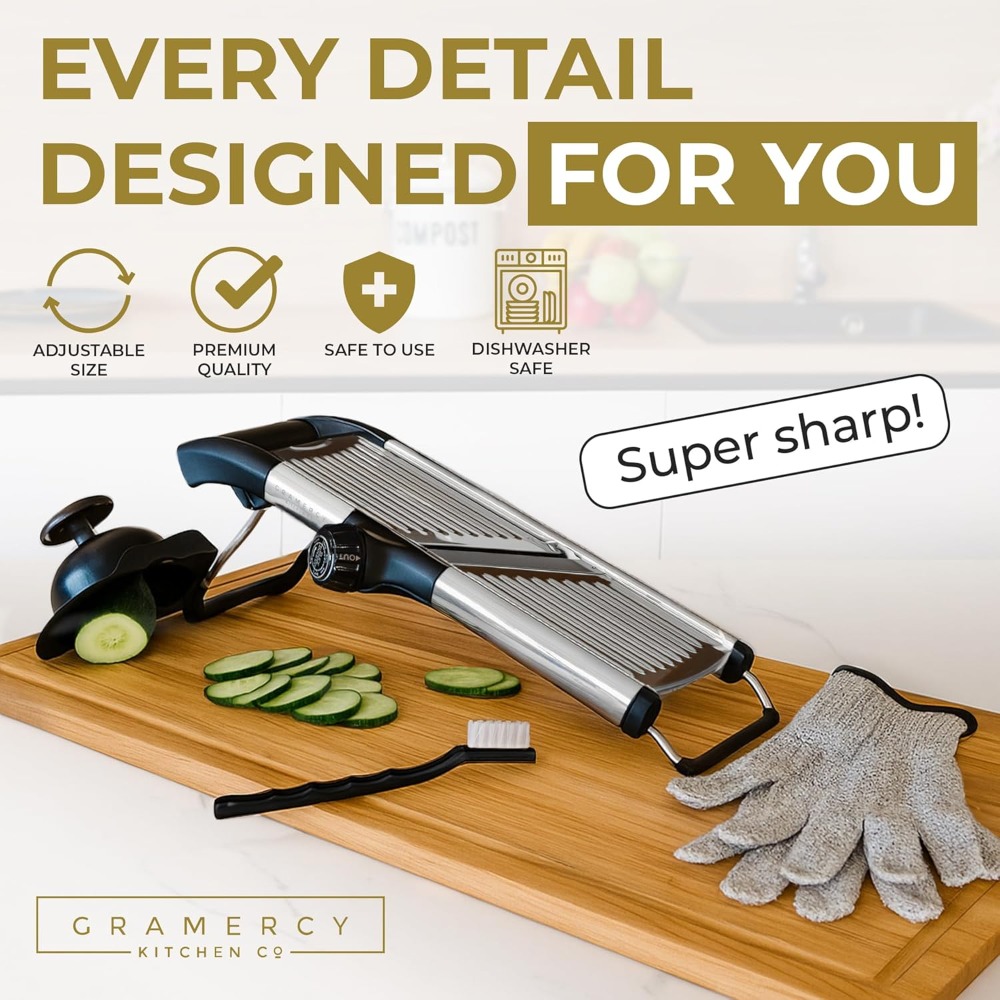Adjustable Mandoline Food Slic - Cut Resistant Glove incelemesi ve fiyatı
