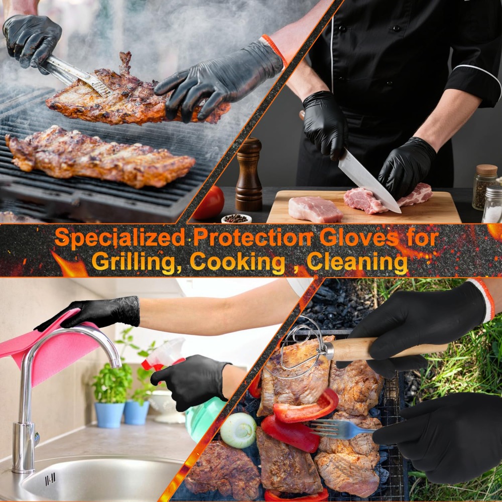 Disposable BBQ Gloves 100 Pack - Heat Resistant Glove incelemesi ve fiyatı