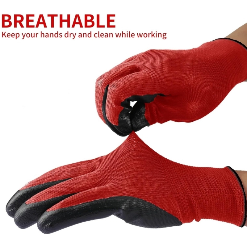 20PCS Nitrile Coated Safety Wo - Nitrile Mechanic Glove incelemesi ve fiyatı