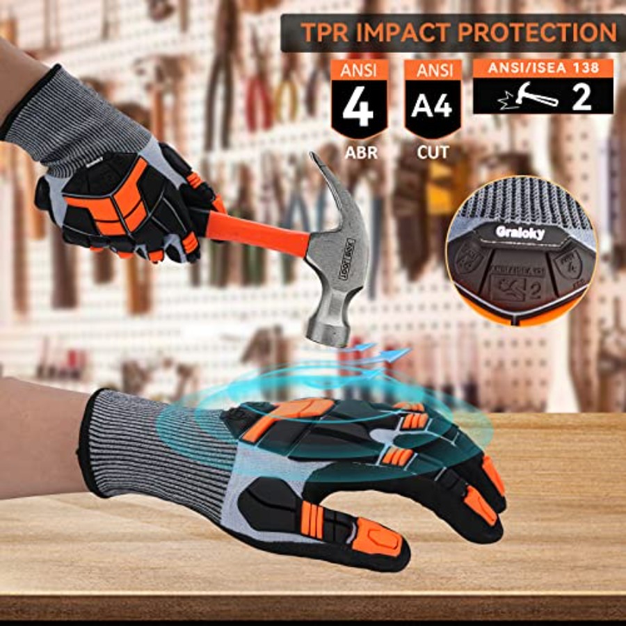 Safety Work Gloves with Impact - Work Glove Impact incelemesi ve fiyatı