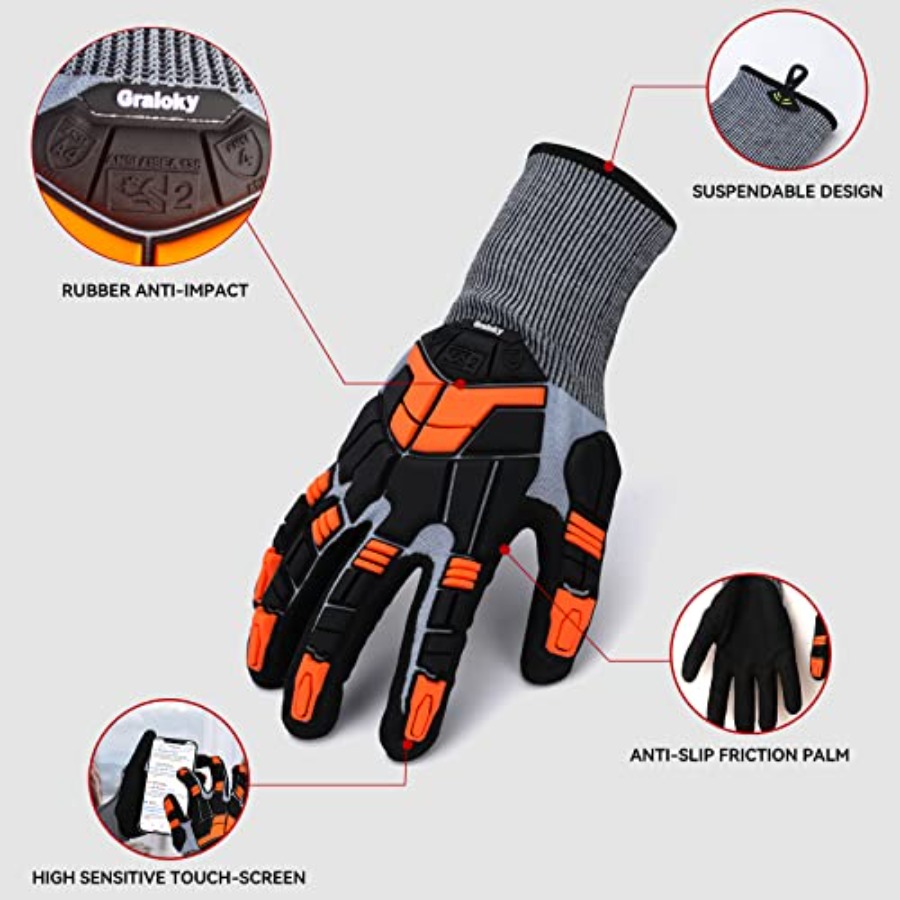 Safety Work Gloves with Impact - Work Glove Impact incelemesi ve fiyatı