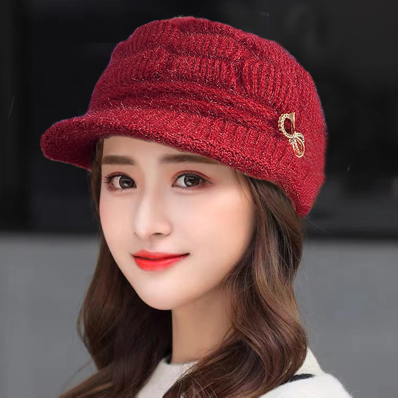 Winter Warm Hat Knitted Hat Ca - Wool Glove Lined incelemesi ve fiyatı