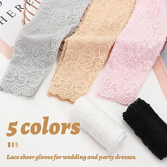 New 1Pair Sexy Lace Hollow-Out - Fingerless Glove Knit incelemesi ve fiyatı