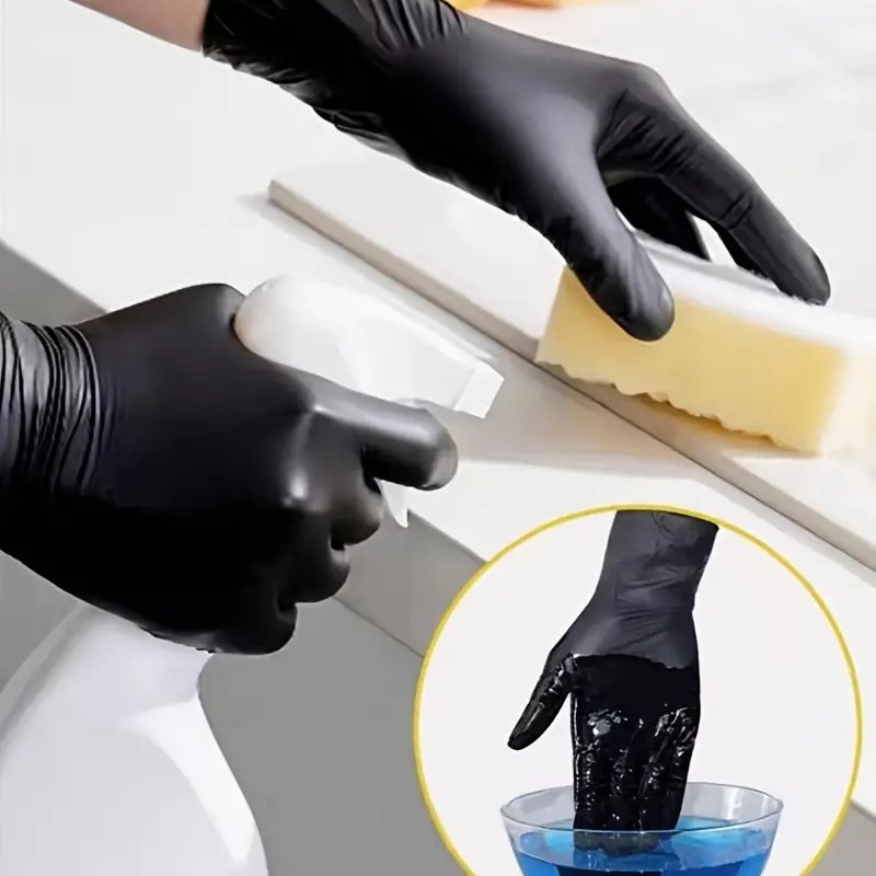 100/50/20PCS Black Nitrile Glo - Nitrile Mechanic Glove incelemesi ve fiyatı