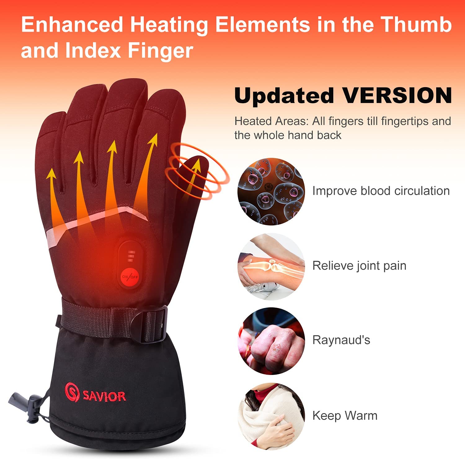 SNOW DEER Winter Heated Gloves - Ski Glove Waterproof incelemesi ve fiyatı