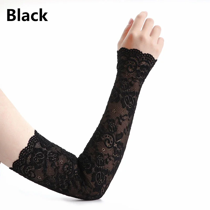Summer Sunscreen Lace Arm Slee - Fingerless Glove Knit incelemesi ve fiyatı