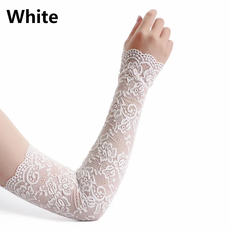 Summer Sunscreen Lace Arm Slee - Fingerless Glove Knit incelemesi ve fiyatı