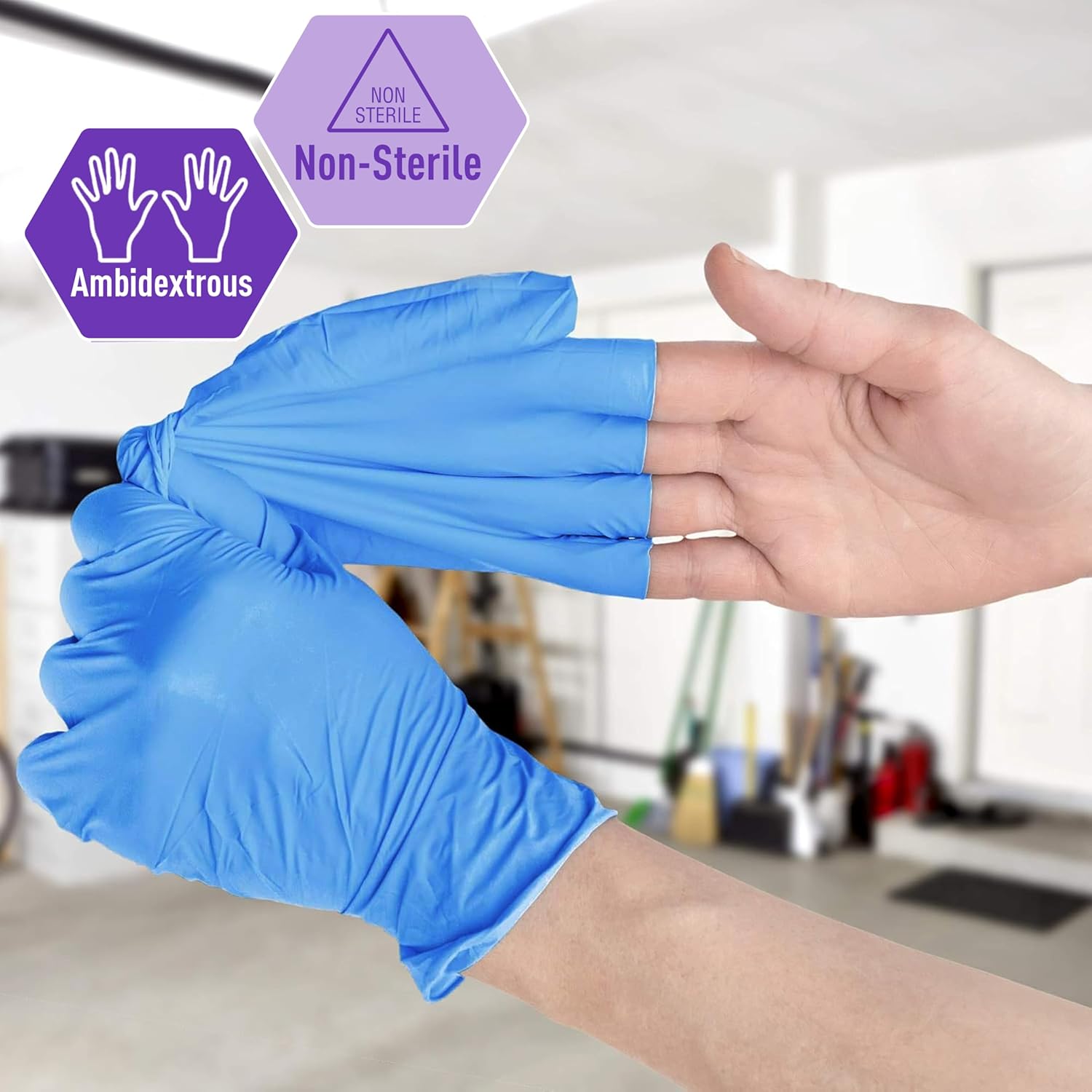 Powder-Free Nitrile/Vinyl Blen - Latex Disposable Glove incelemesi ve fiyatı
