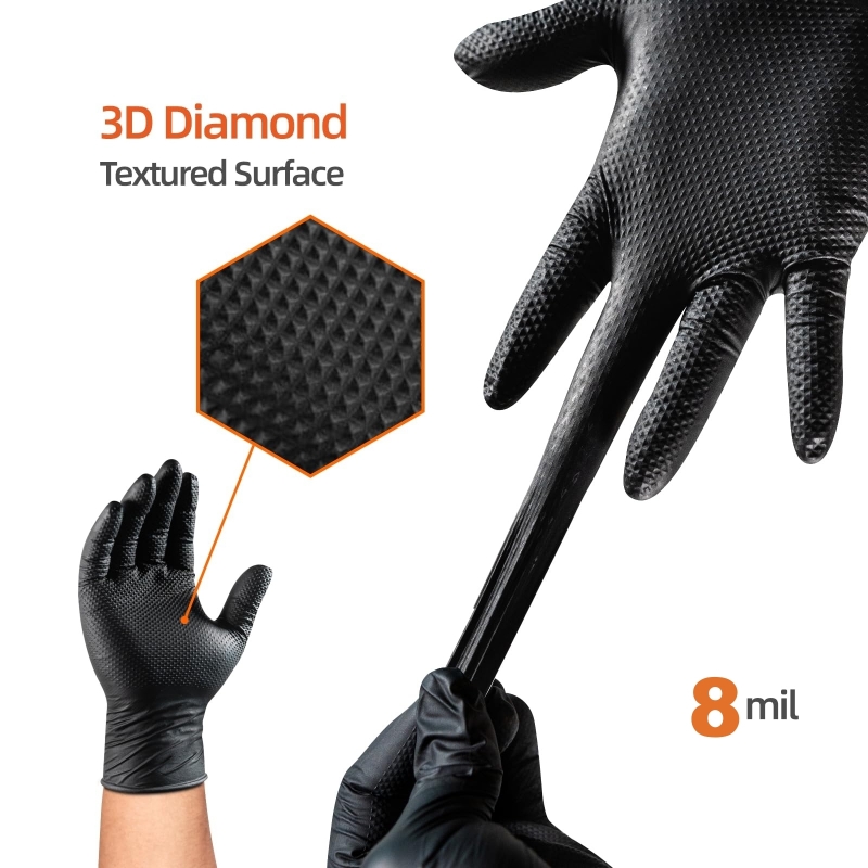 Heavy Duty Nitrile Safety Work - Nitrile Mechanic Glove incelemesi ve fiyatı