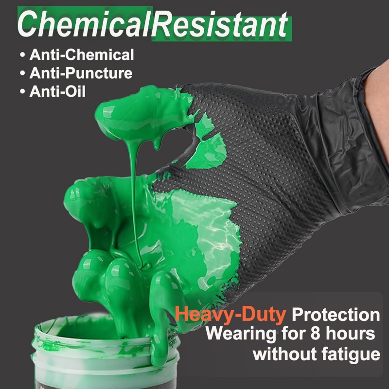 Heavy Duty Nitrile Safety Work - Nitrile Mechanic Glove incelemesi ve fiyatı