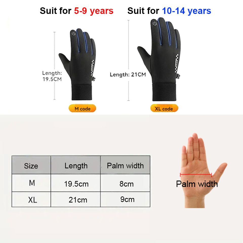 GTUBIKE Children's Gloves Touc - Ski Glove Waterproof incelemesi ve fiyatı