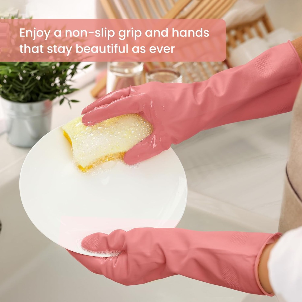 4 Pairs Rubber Cleaning Gloves - Rubber Glove Cleaning incelemesi ve fiyatı