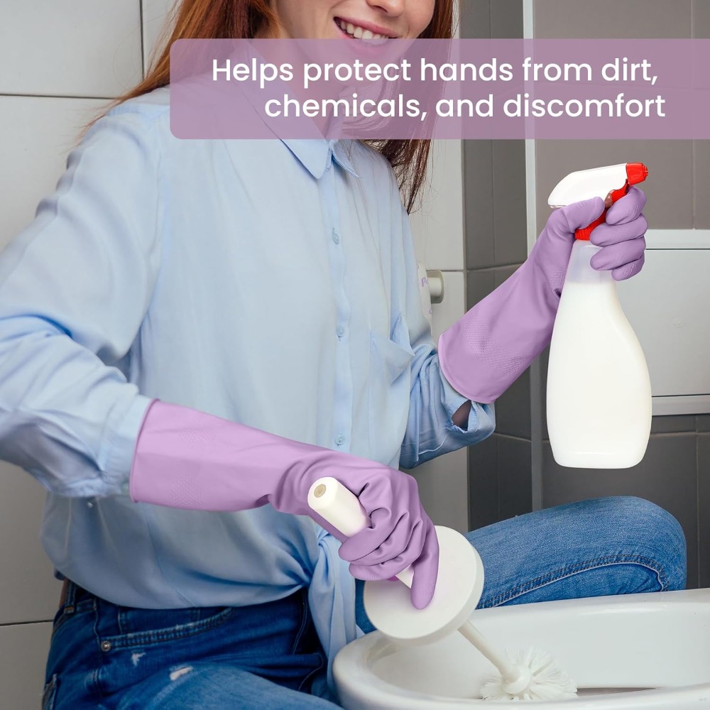 4 Pairs Rubber Cleaning Gloves - Rubber Glove Cleaning incelemesi ve fiyatı