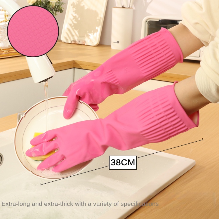 38cm Extra Thick Pink Rubber D - Dish Glove Rubber incelemesi ve fiyatı