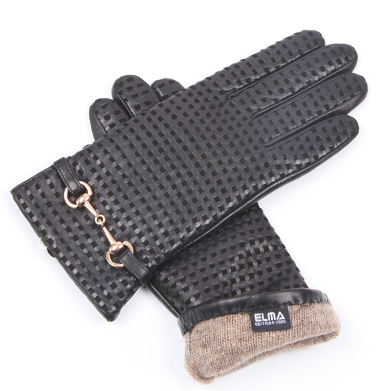 Autumn Winter Real Leather Glo - Wool Glove Lined incelemesi ve fiyatı