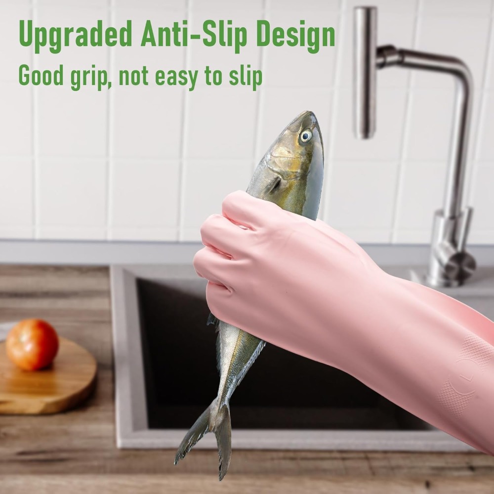 3 Pairs Colorful Rubber Dishwa - Rubber Glove Cleaning incelemesi ve fiyatı