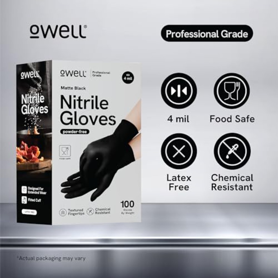 ® Black Nitrile Gloves - 4 Mil - Exam Glove Nitrile incelemesi ve fiyatı