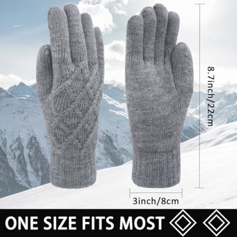 Winter Wool Gloves for Women M - Wool Glove Lined incelemesi ve fiyatı